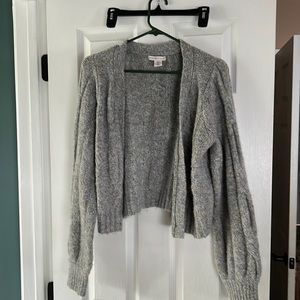 Cute crop sweater cardigan